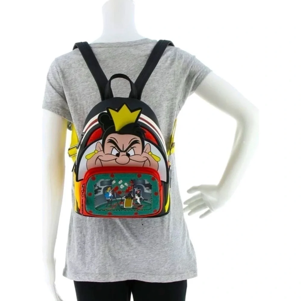 Disney Loungefly Villains Queen of Hearts Alice in Wonderland Whimsical Backpack